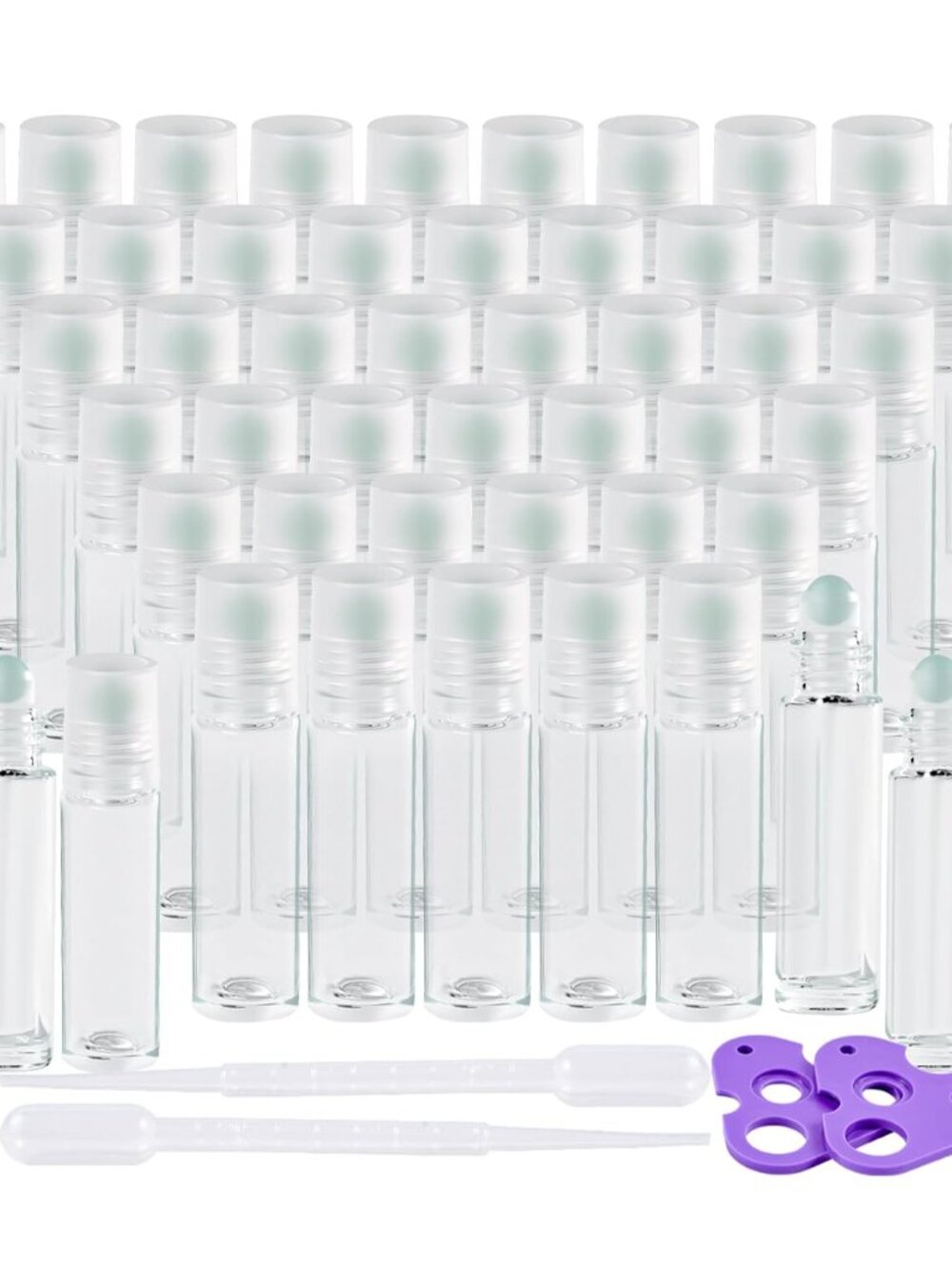 Hoa Kinh 10ml Roller Bottles for Essential Oils Clear Roller Bottle
